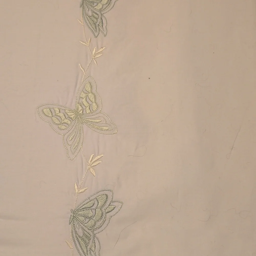 Gracious Home Luxury Farfalle Green Twin Duvet, Retail Price $395.00US